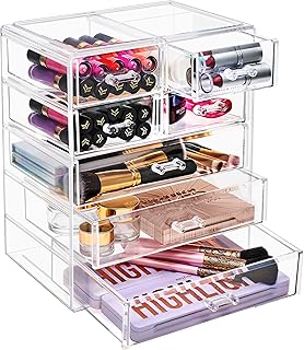 Acrylic Makeup Organizer with 7 Drawers for Cosmetics