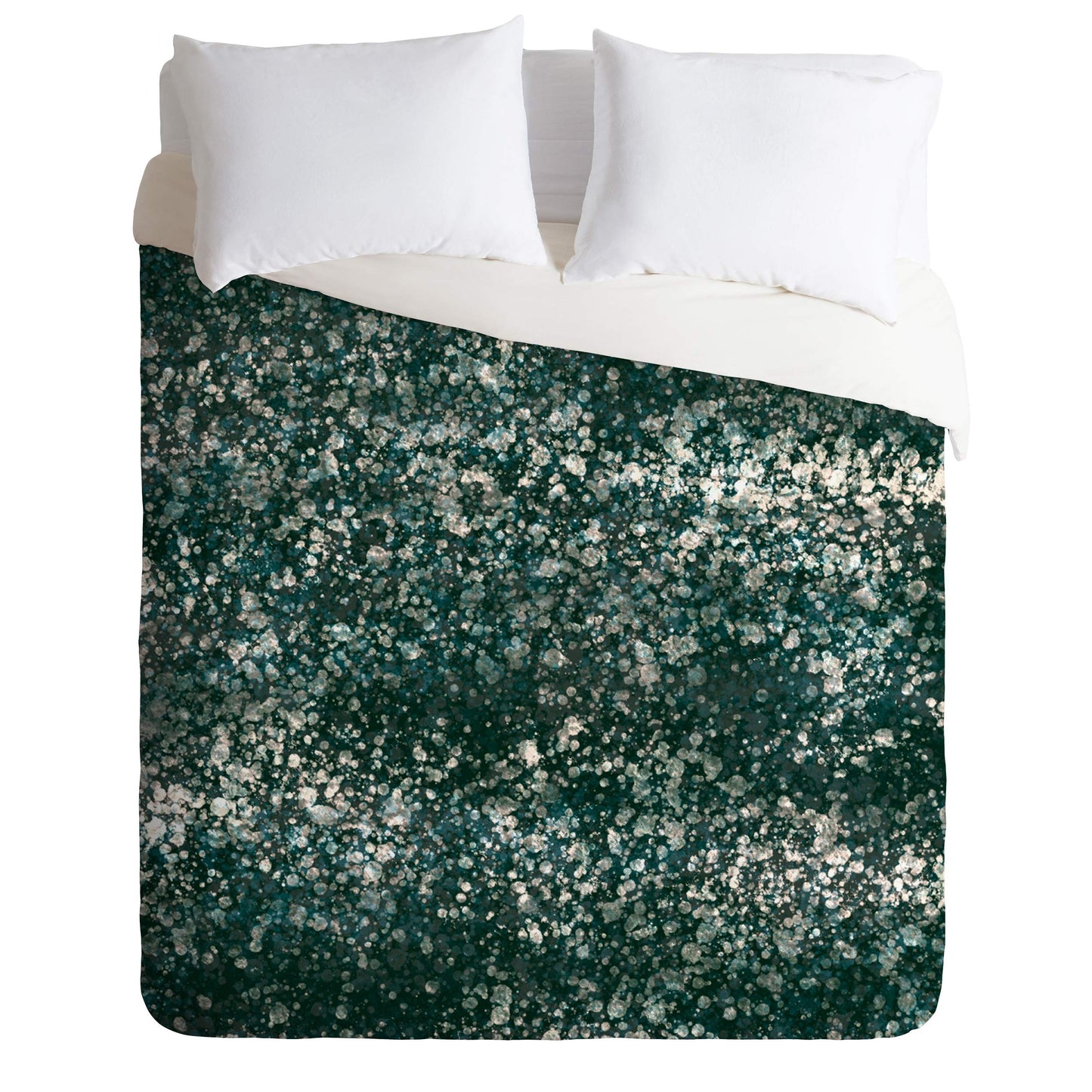 Zoe Wodarz Deep Dive Duvet Set with Pillow Sham, Twin, Green