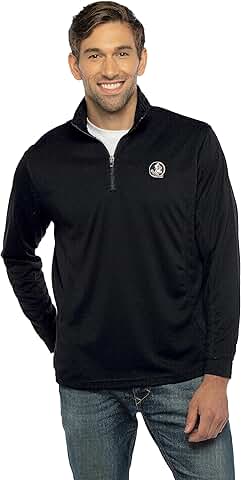 Men's Micro Mesh Black 1/4 Zip Pullover