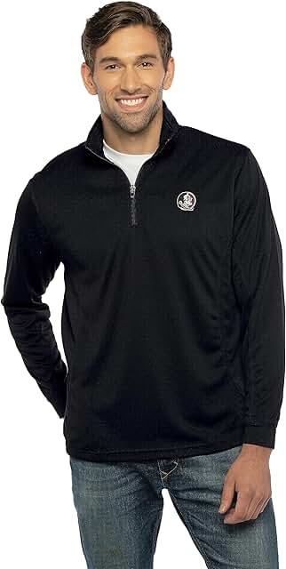 Men's Micro Mesh Black 1/4 Zip Pullover