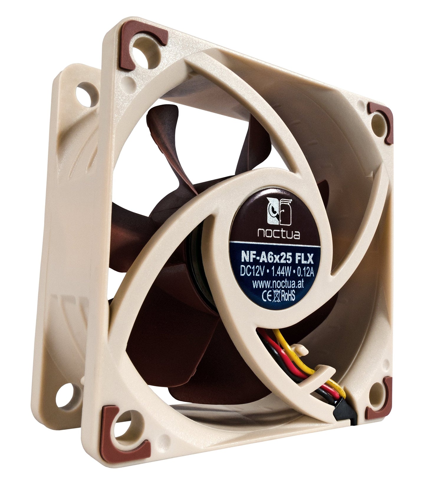 NF-A6x25 FLX, Premium Quiet Fan, 3-Pin (60mm, Brown)