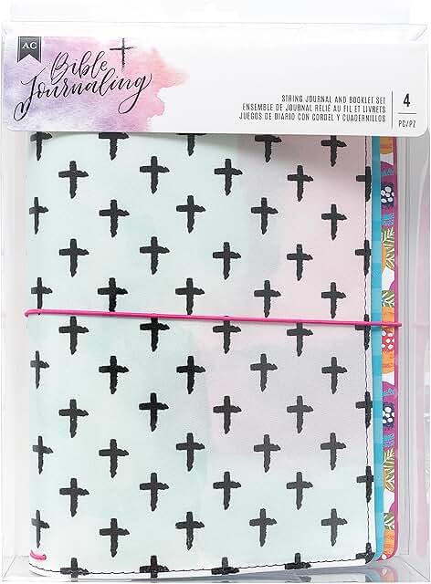 Bible Journal Set with Cross and String Booklets