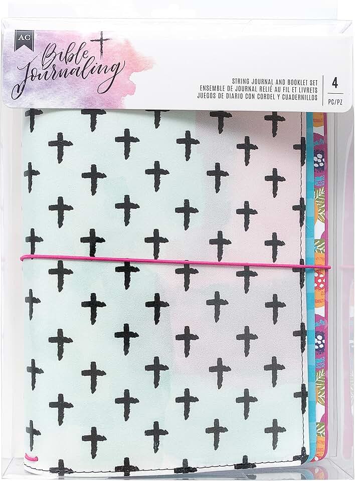 Bible Journal Set with Cross and String Booklets