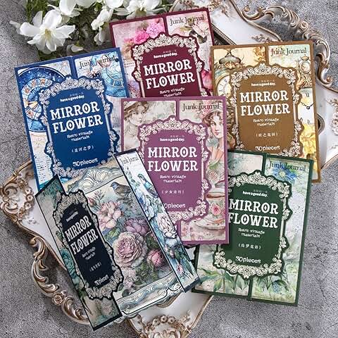 180 Pieces Vintage Scrapbook Paper for Journaling and Crafts