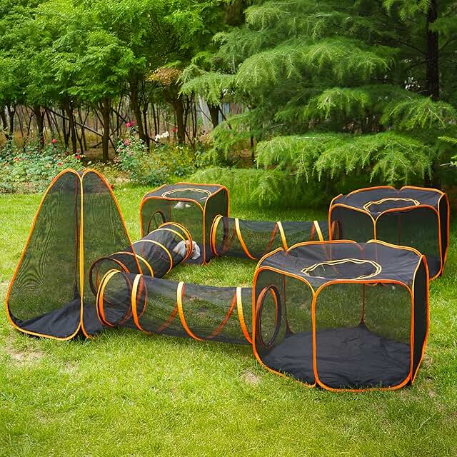 7-in-1 Foldable Outdoor Cat and Small Animal Enclosure