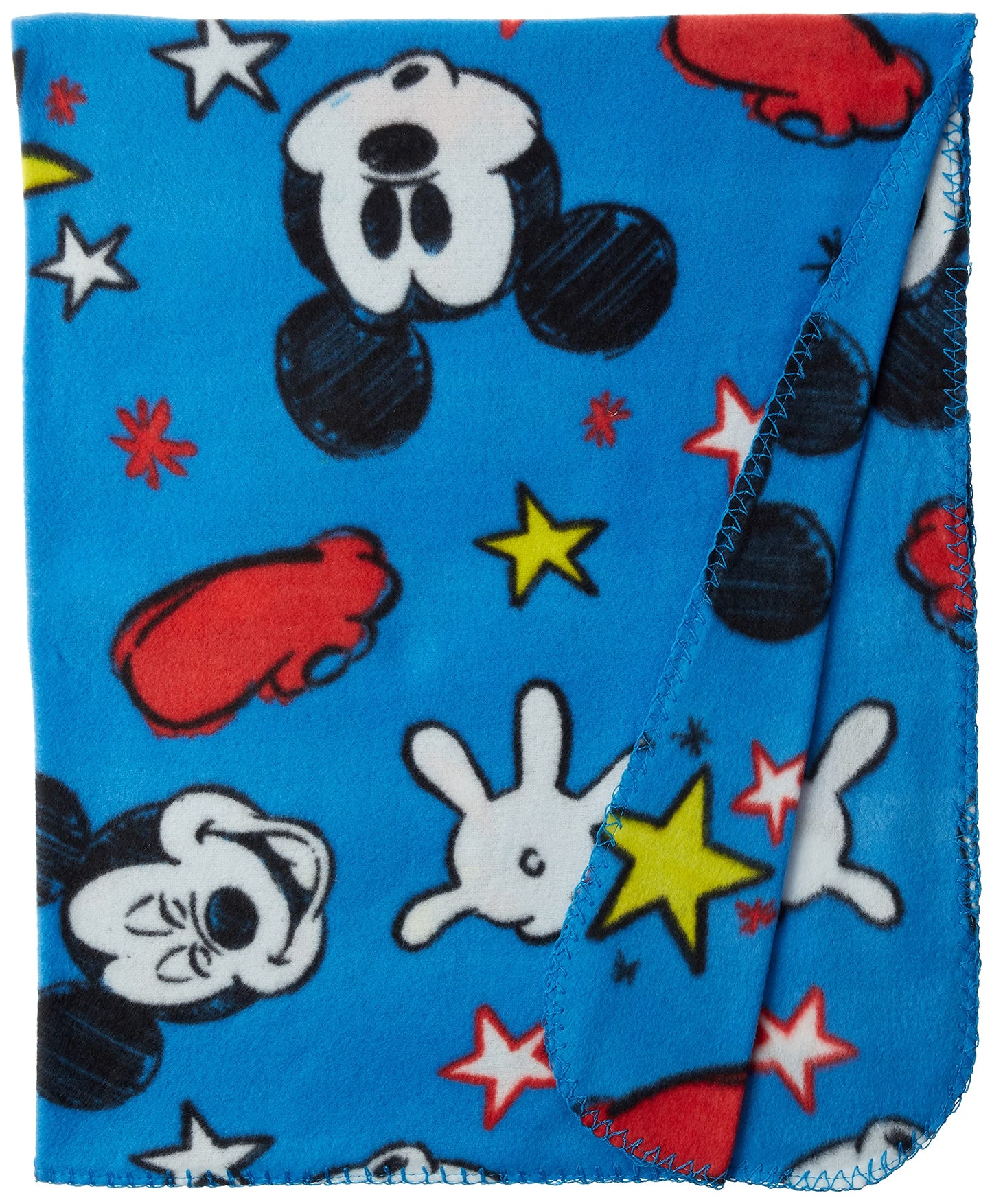 The Clic Mickey Mouse Character Pillow and Fleece Throw Blanket Set, 40" x 50"
