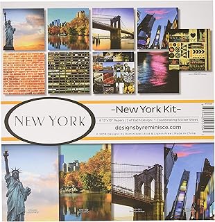 New York Scrapbook Collection Kit in Multi Colors