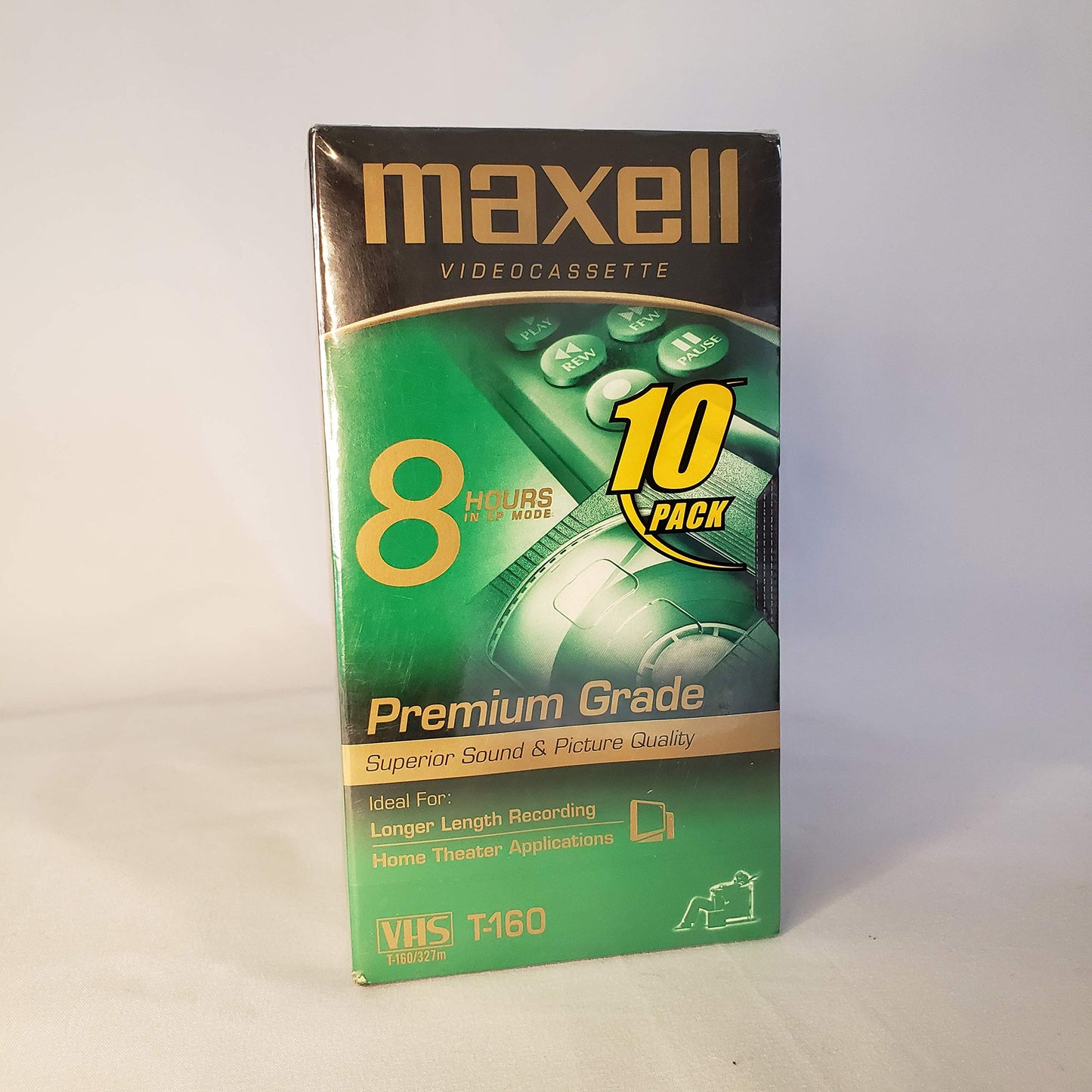 Standard Grade T-160 VHS Videotapes 10-Pack