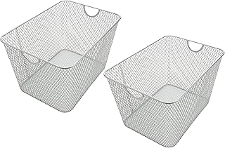 Set of 2 Metal Wire Storage Baskets for Kitchen Organizing