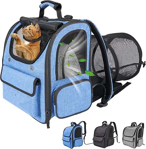 Large Cat Carrier with Tunnel Extension for Travel