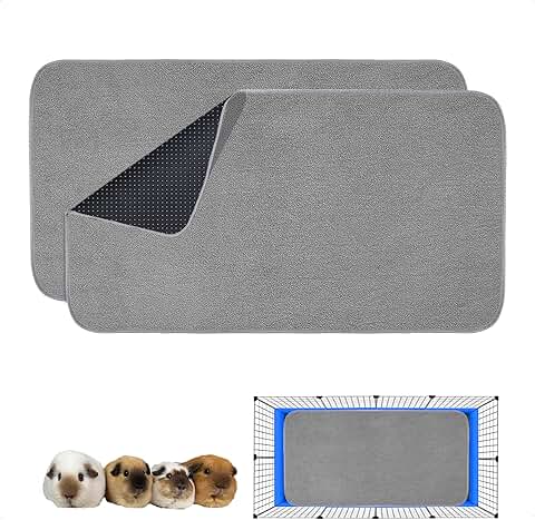 Washable Guinea Pig Cage Liners, 2 Pack