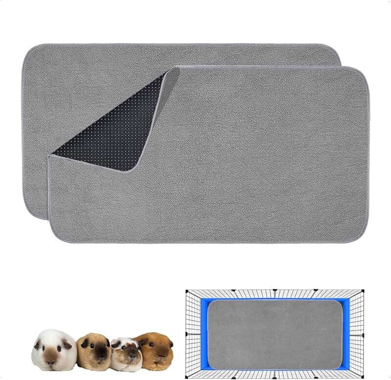 Washable Guinea Pig Cage Liners, 2 Pack