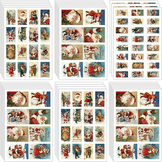 Christmas Decoupage Paper Pack with Vintage Images