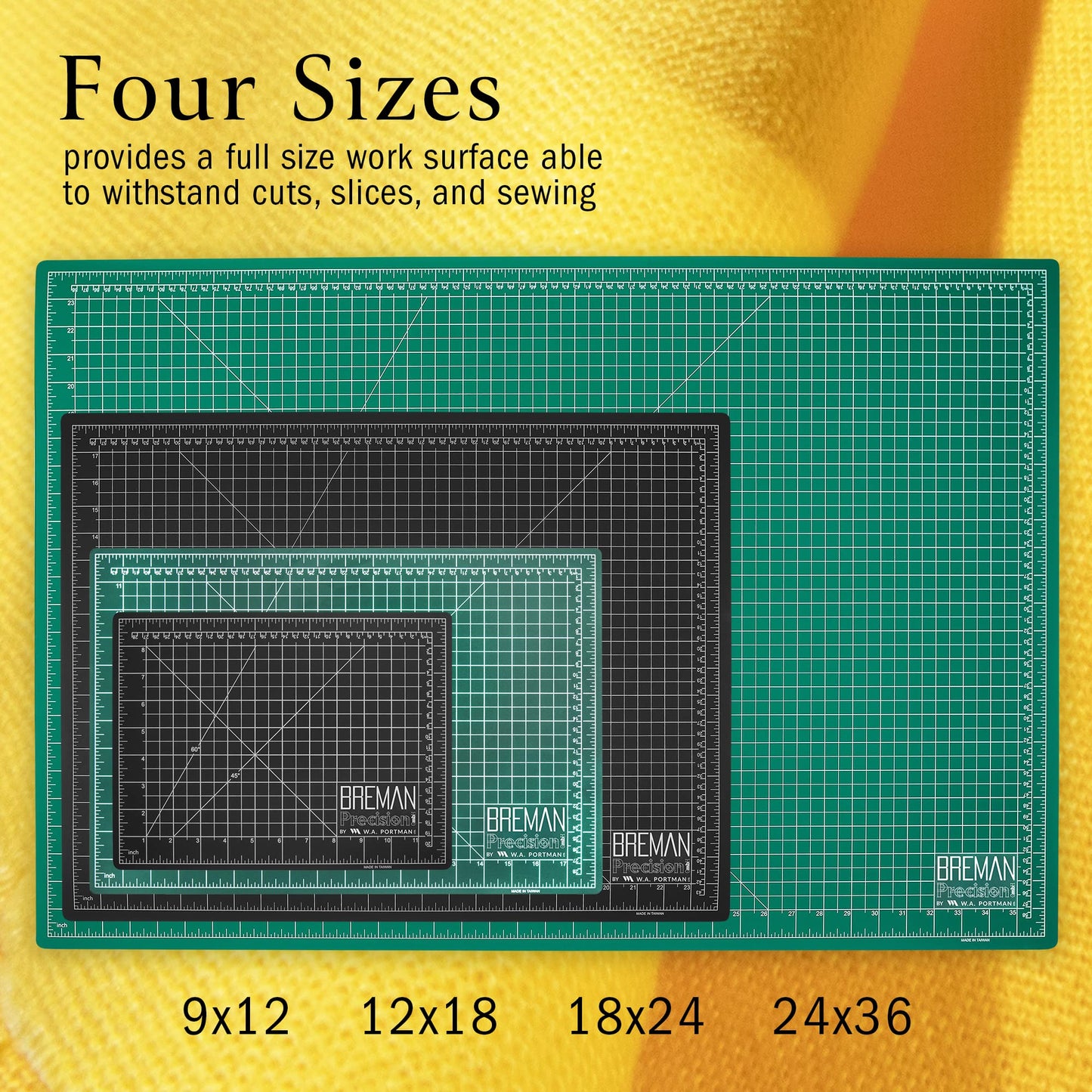 12x18 Inch Self-Healing Rotary Cutting Mat
