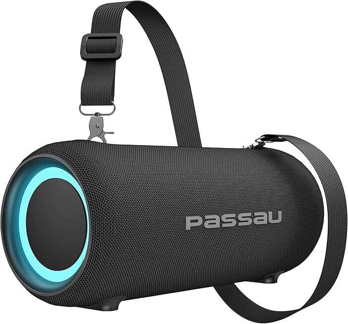Portable Bluetooth Speaker with Deep Bass and RGB Lights