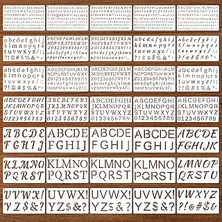 70-Piece Reusable Letter and Number Stencil Set for Crafts
