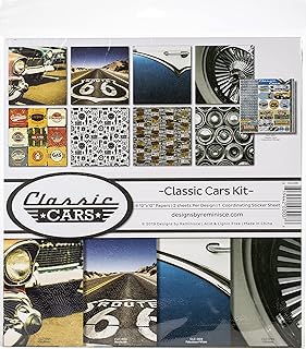 Reminisce Classic Cars Scrapbook Kit in Multiple Colors