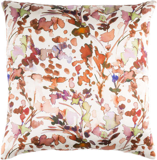 NDA002-2020 Naida Pillow Cover, W 20" D 20" H 0.25", Orange