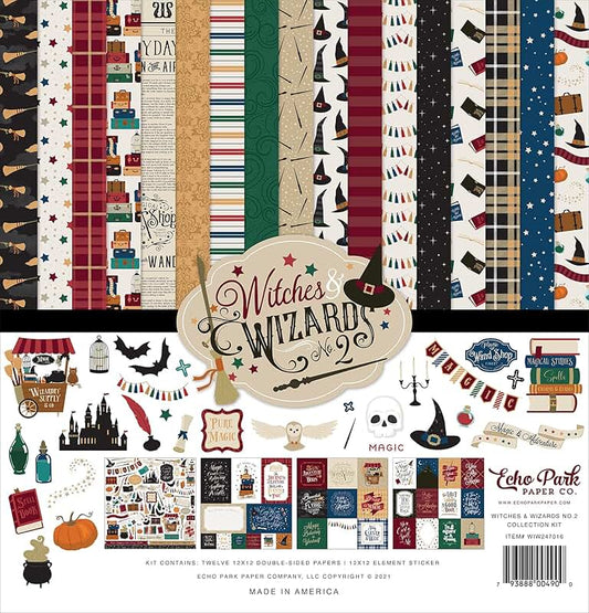 Witches & Wizards Collection Kit Paper, 12x12 Inches