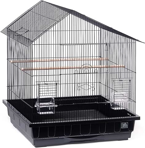 Metal Birdcage for Small and Medium Birds with Perches