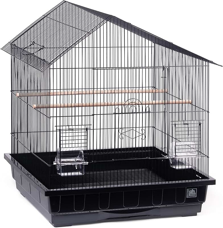 Metal Birdcage for Small and Medium Birds with Perches