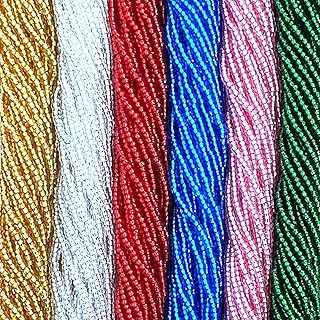 Czech 11/0 Glass Seed Beads, Silver Lined, 12 Strings