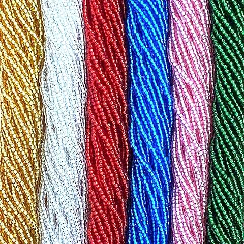 Czech 11/0 Glass Seed Beads, Silver Lined, 12 Strings