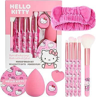 Hello Kitty Makeup Brush and Sponge Set for Girls