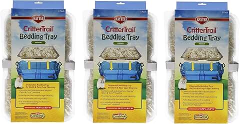 Disposable Bedding Trays for CritterHabitat, 9 Pack