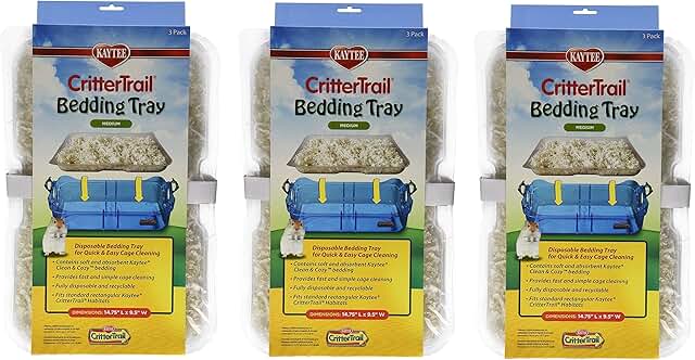 Disposable Bedding Trays for CritterHabitat, 9 Pack