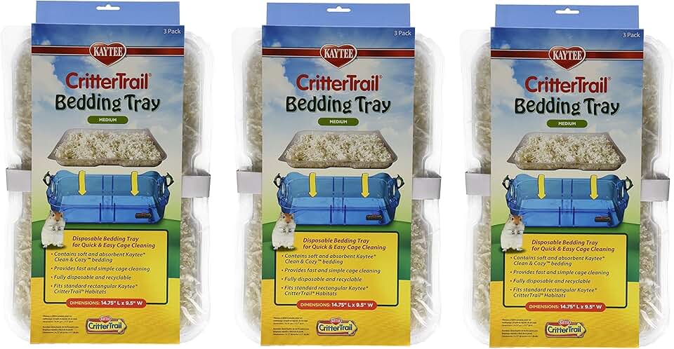 Disposable Bedding Trays for CritterHabitat, 9 Pack