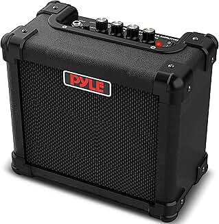 Portable 10W Electric Guitar Amp with Speaker and Controls