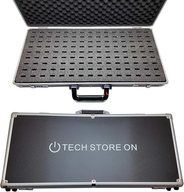 Aluminum USB Drive Organizer Case with Handle