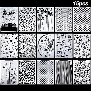 15 Embossing Folders for Paper Crafts and Decorations