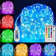 Color Changing USB Rope Lights, 33FT, Waterproof, 18 Colors