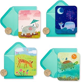 20 Moon Sun Rain Blank Cards with Envelopes