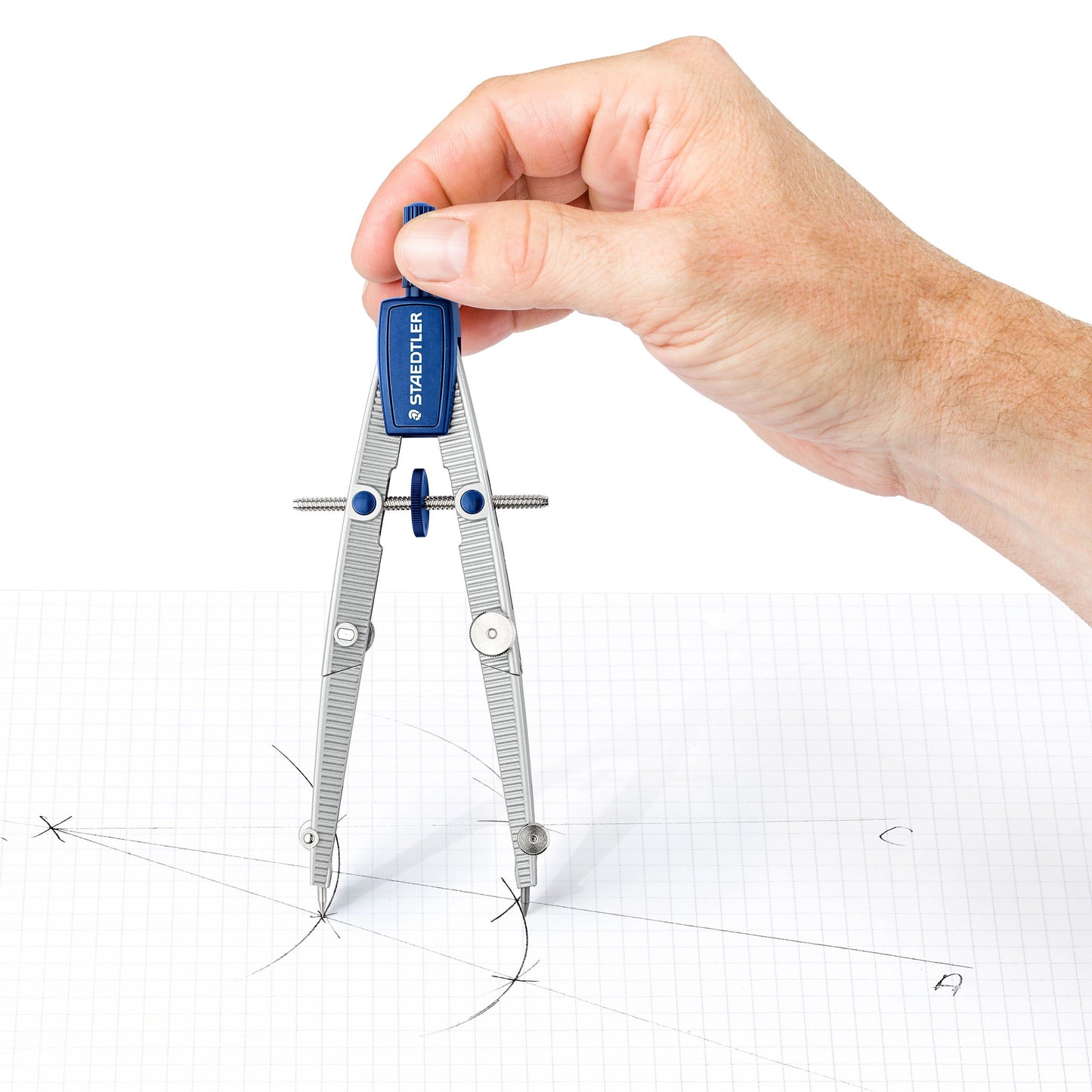 School Compass with Centre Wheel and Extension Bar