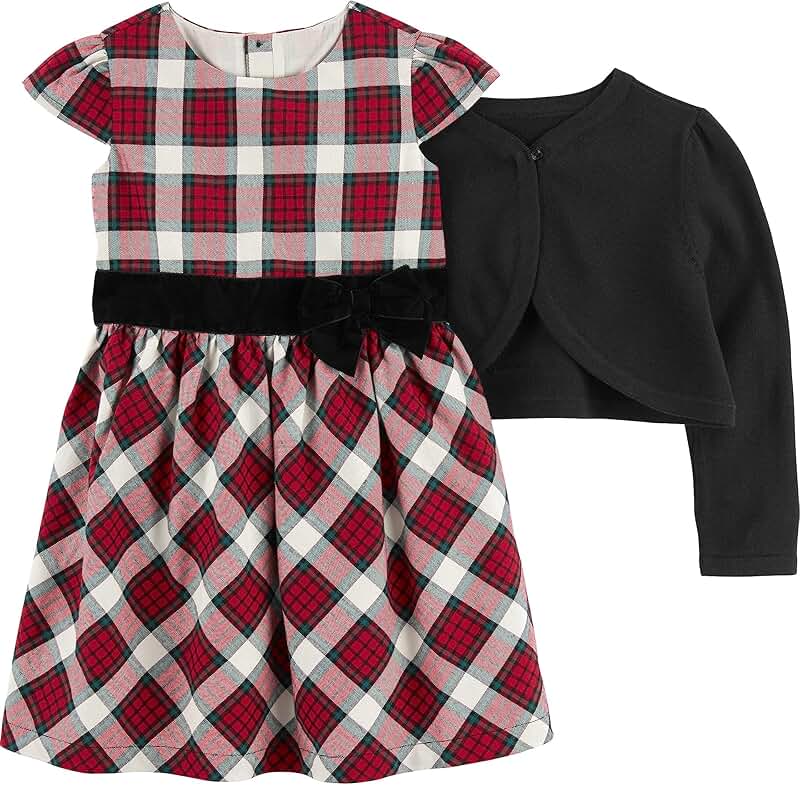 Baby Girl's Special Occasion Dress and Cardigan Set