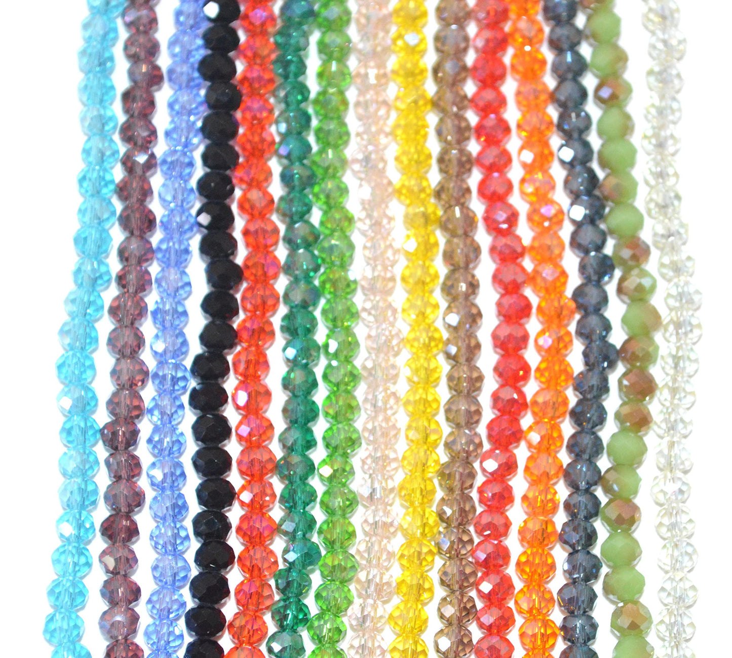 Faceted Crystal Beads Strands for Jewelry Making