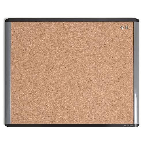 16x20 Black and Gray Cork Bulletin Board