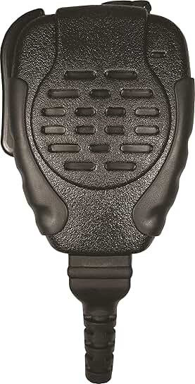 Water Resistant Remote Microphone with Noise Reduction and Large PTT