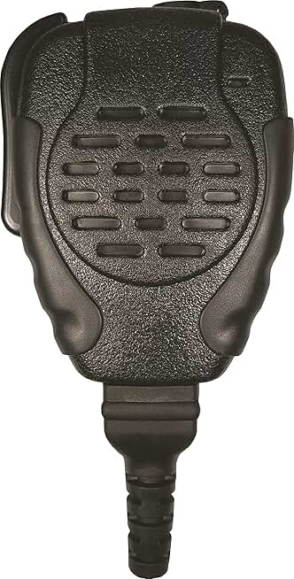 Water Resistant Remote Microphone with Noise Reduction and Large PTT