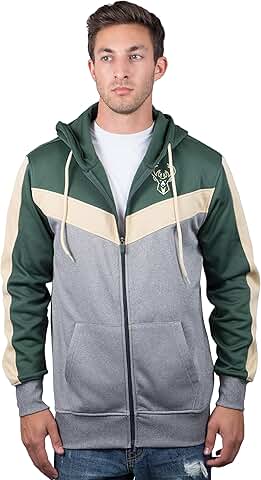 Men's NBA Contrast Back Full Zip Hoodie