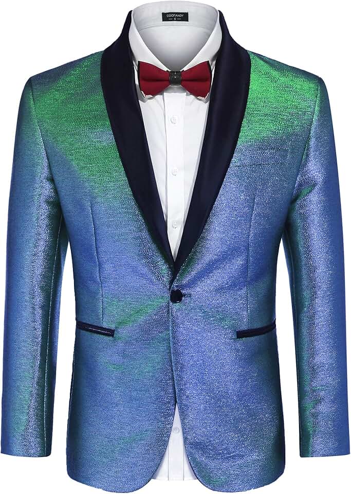 Men's Slim Fit Tuxedo Jacket with Shawl Lapel