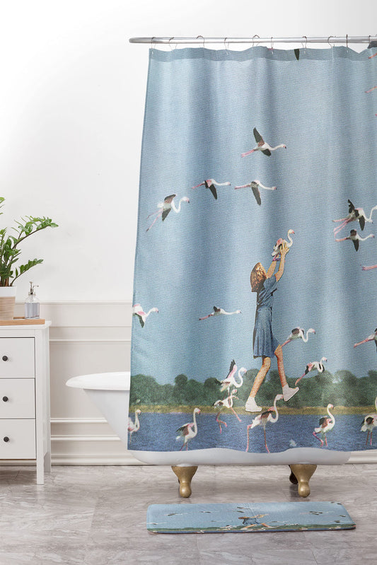 2021 Bath Mat, 17" x 24", Sarah Eisenlohr Taking Flight