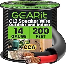 Outdoor 14-Gauge Speaker Wire, 200 ft, Black