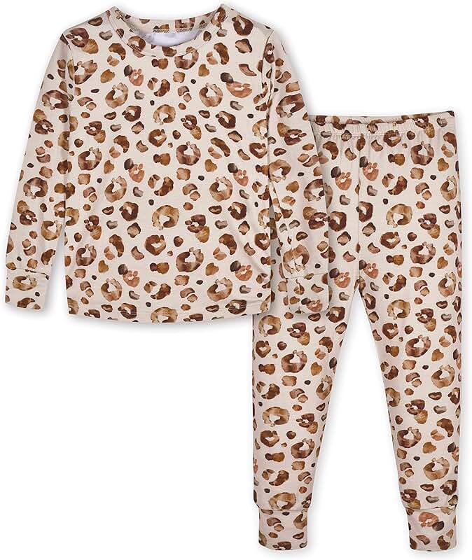 Soft Baby Toddler Pajama Set in Eucalyptus Viscose