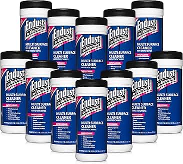 Electronics Cleaning Wipes, 12 Pack