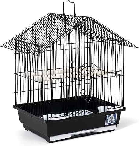 Parakeet Bird Cage with Handle for Home or Travel