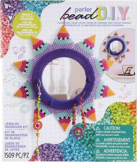 Fused Bead Jewelry and Room Decor Kit, 9.5" x 9.5"